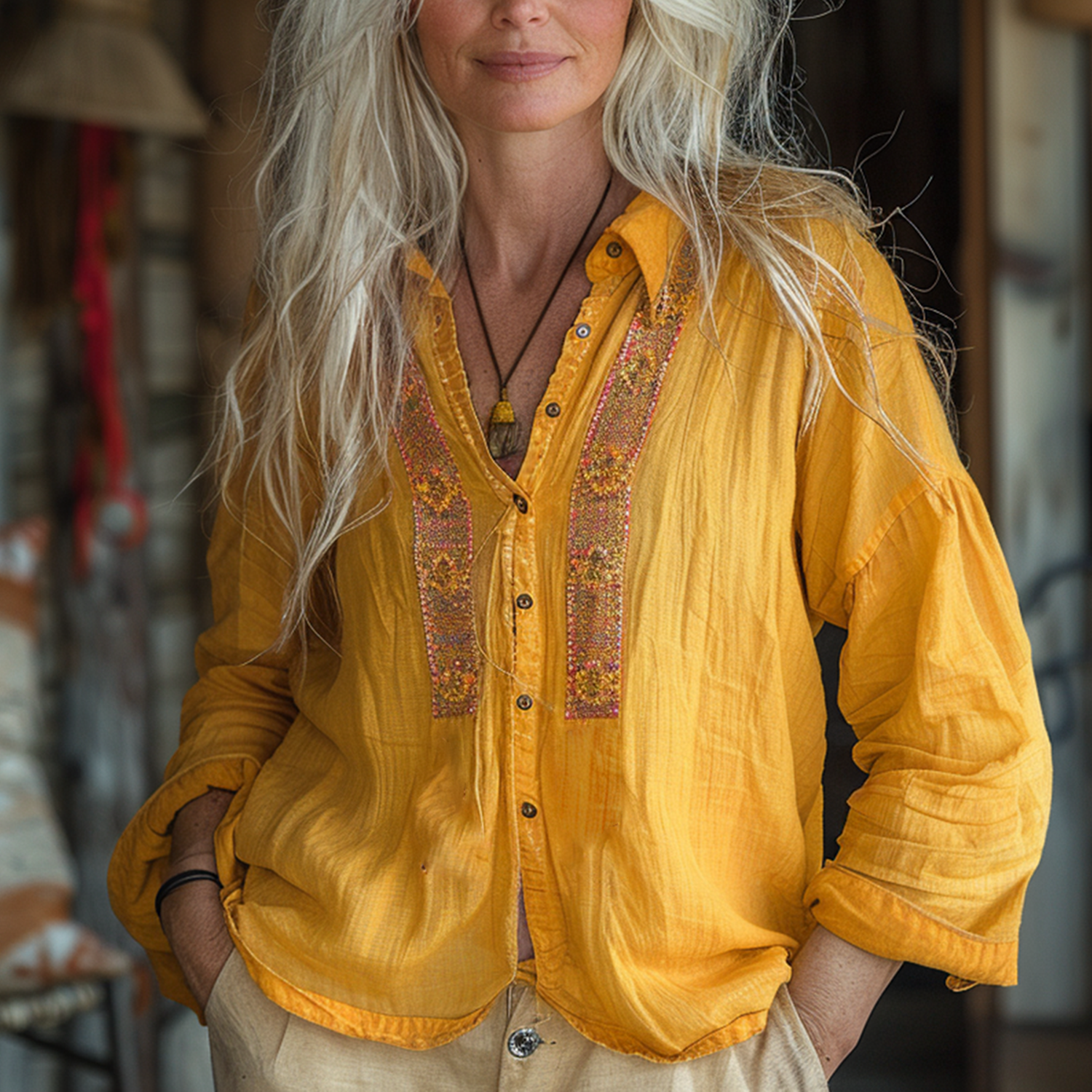 Women's Vacation Vintage Loose Shirt