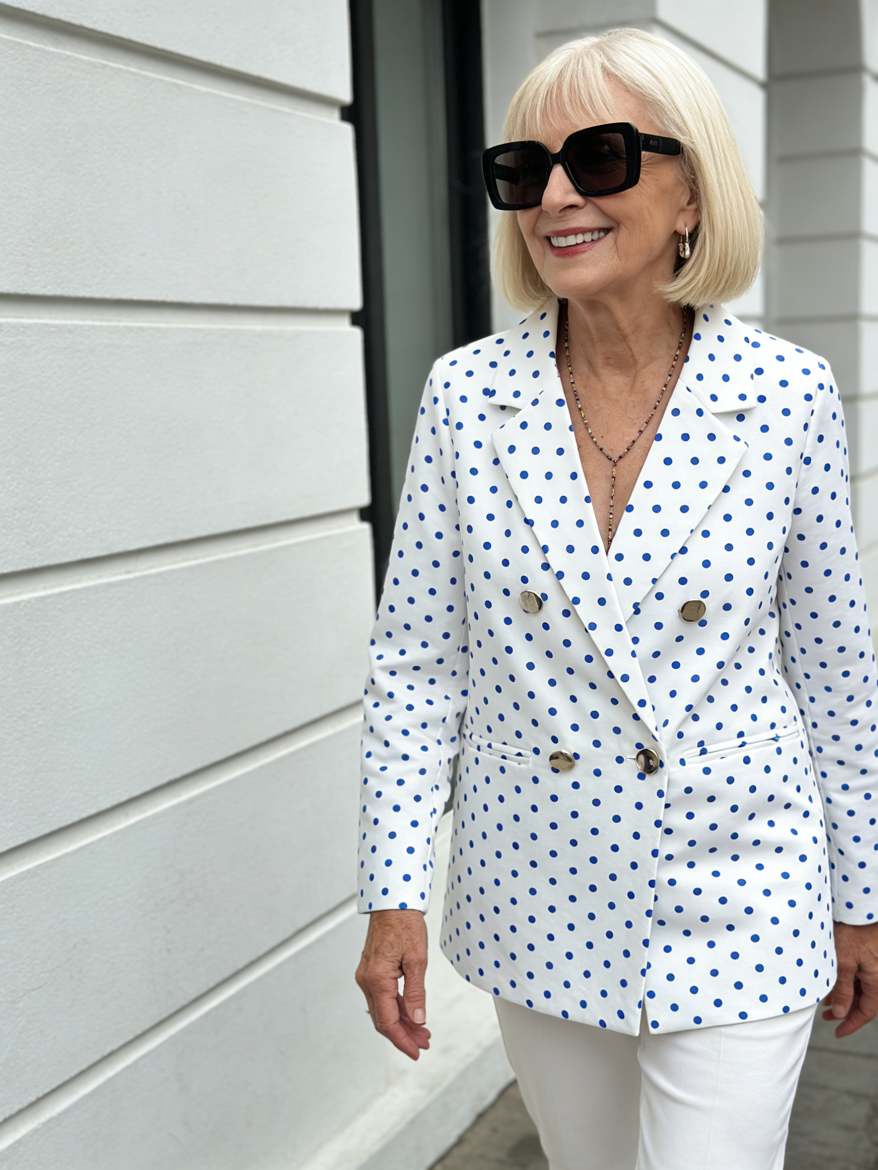 Classic Blazer Solid Color Leisure Cotton Coat for Women