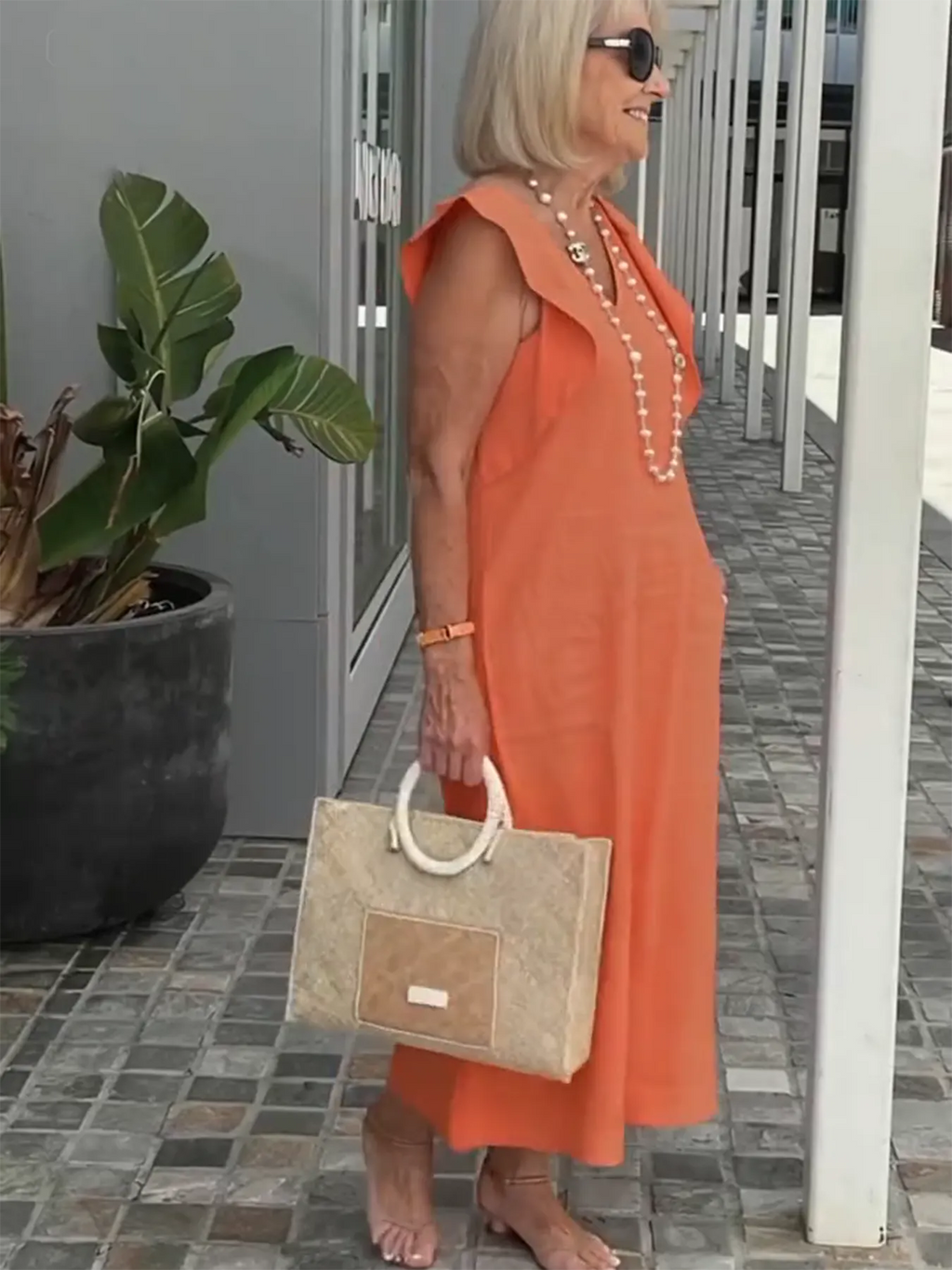 Casual Dress with Ruffle Sleeves,Back Adjustment Rope,Deep Pockets,Pure White Formal Dress, Evening Dress