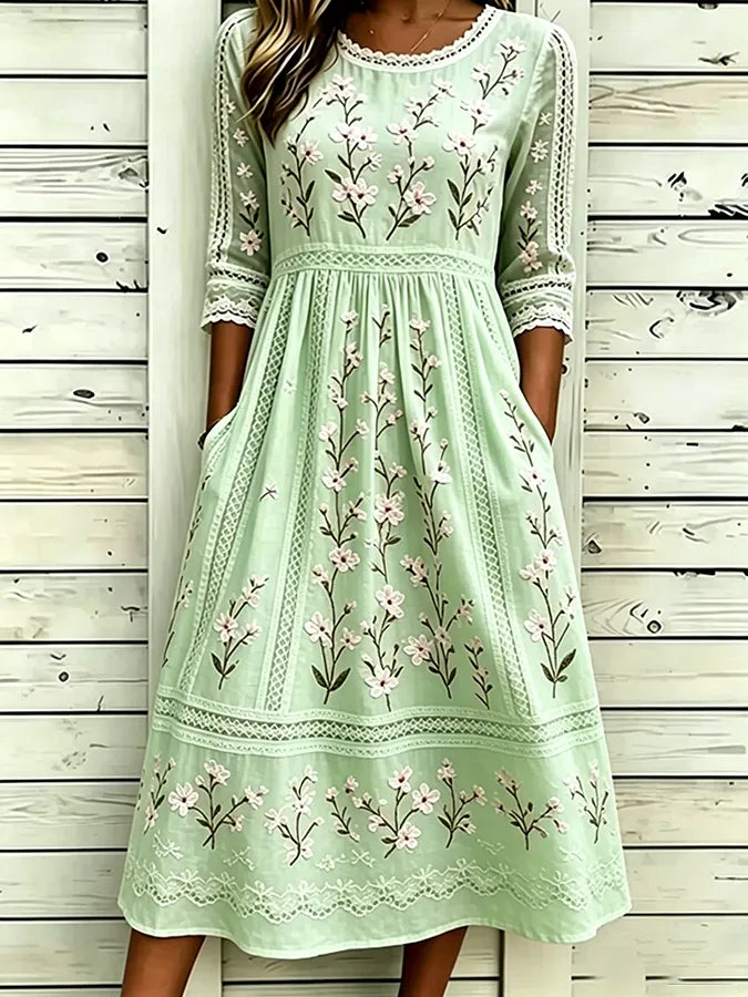 Women's floral printed casual dress