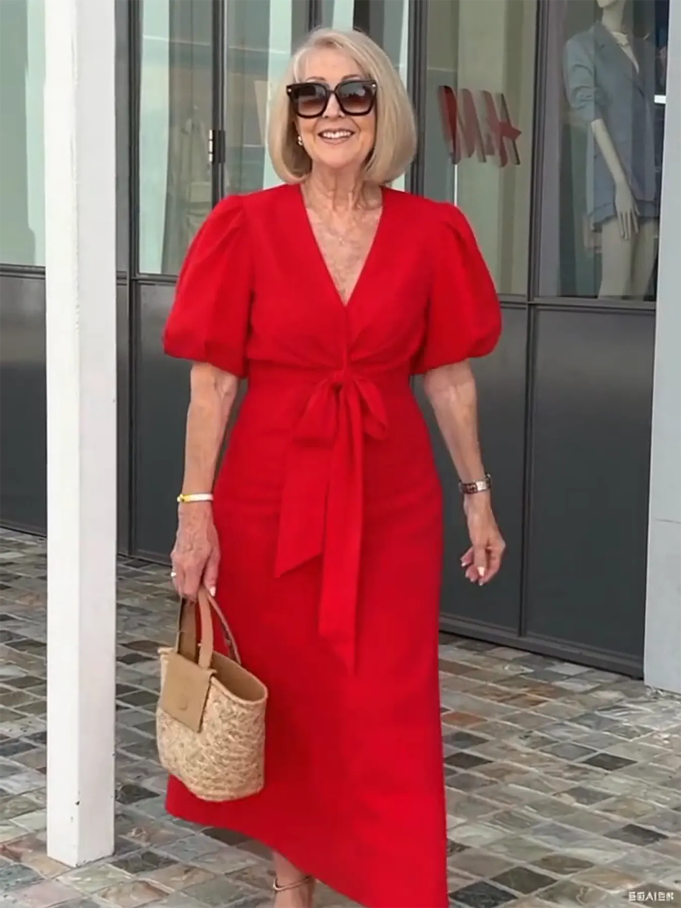 Bow Elegant Tunic Dress