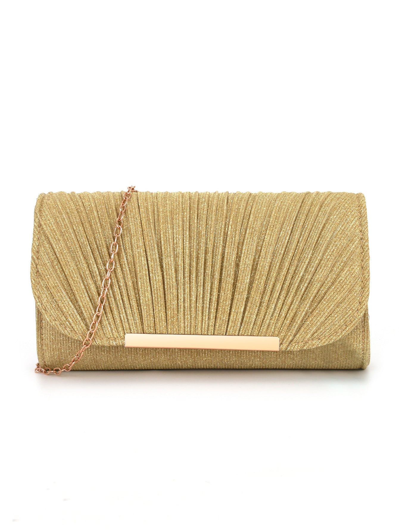Crossbody Dinner Bag Women's Clutch Bag Pleated High Sewing Line Round Bottom Hand Carry Evening Bag