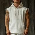 Men's Casual Retro Cotton And Linen Vest Tops