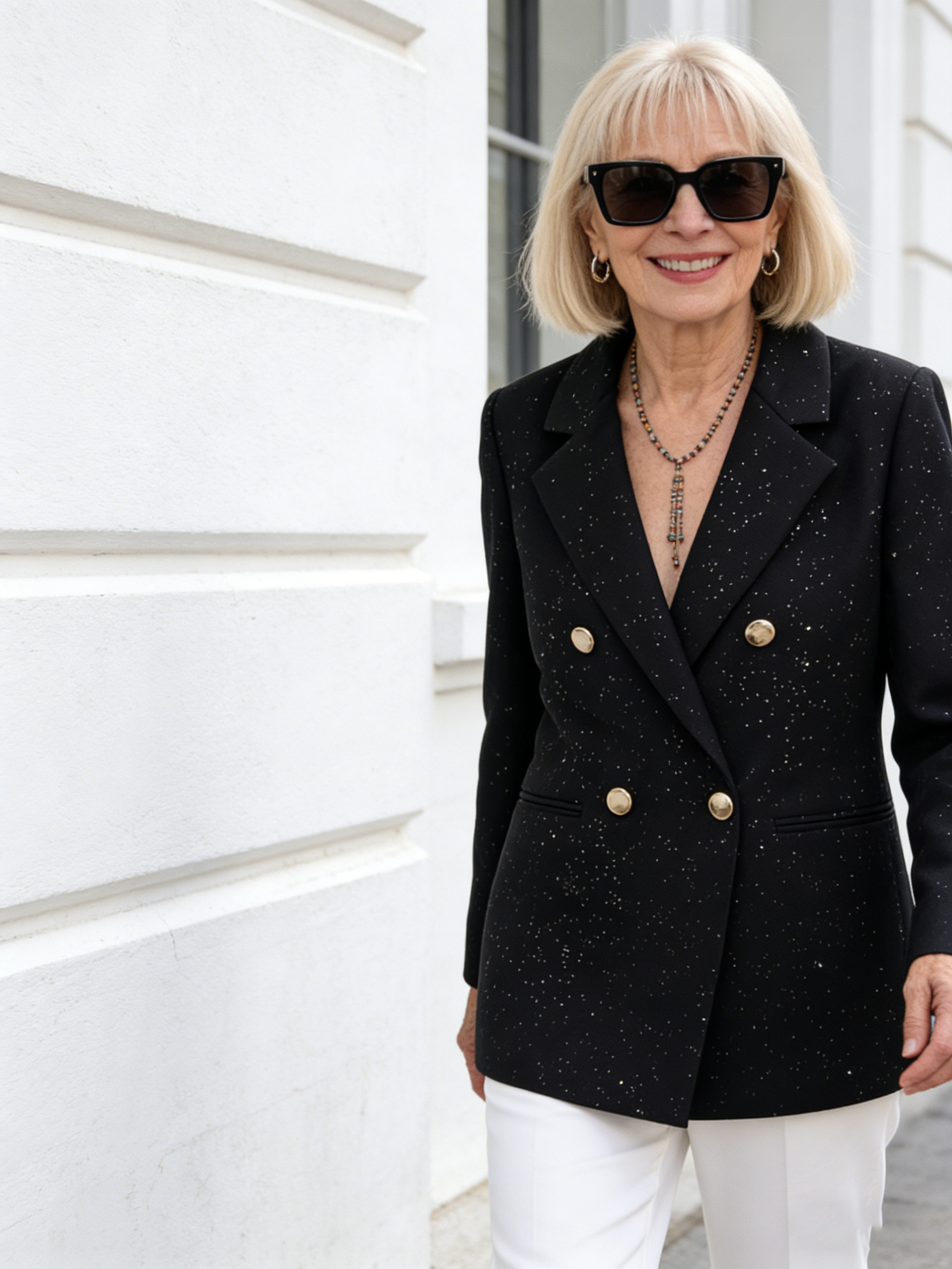 Classic Blazer Solid Color Leisure Cotton Coat for Women