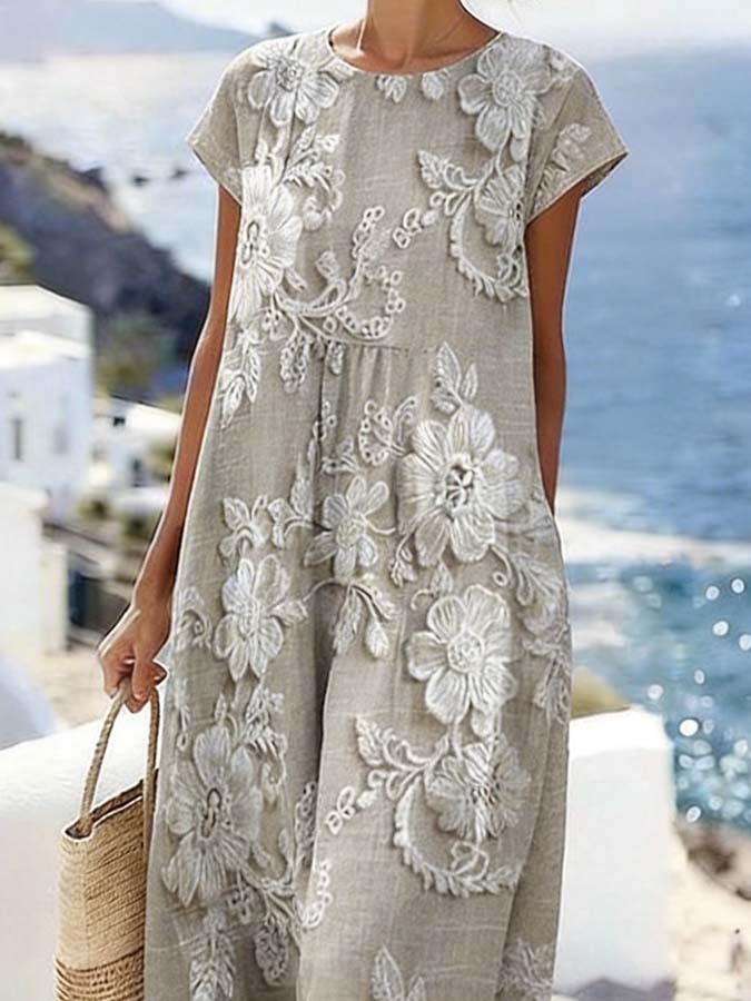 Women'S Casual Printed Dress