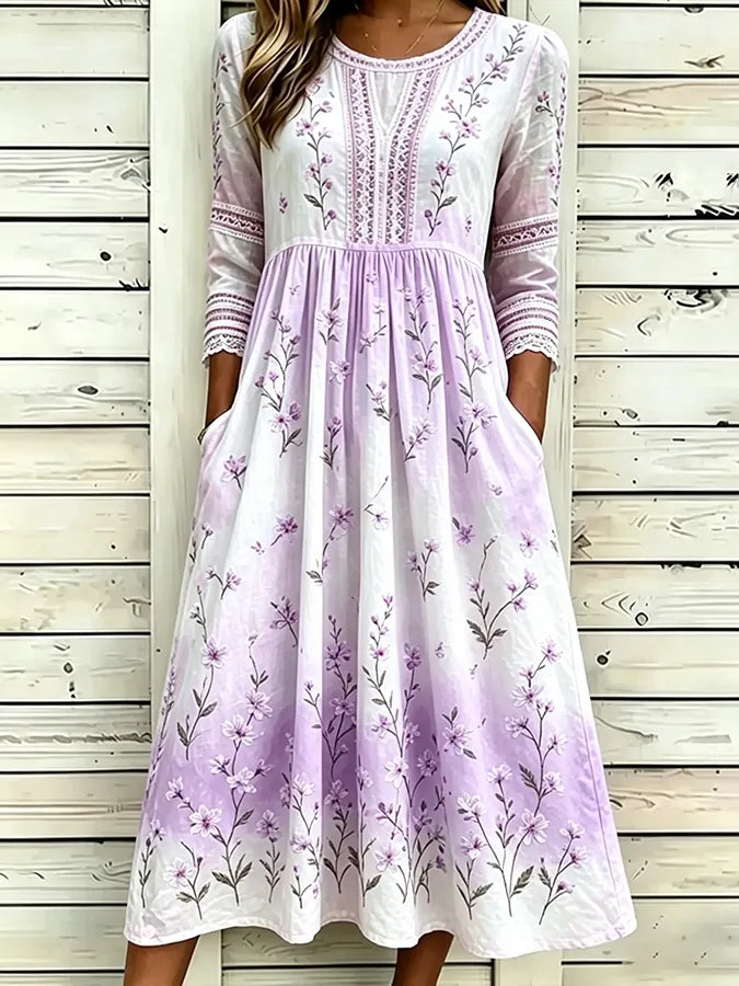 Women's floral printed casual dress
