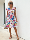 Women's V-neck Fashion Printed Dress Fashion