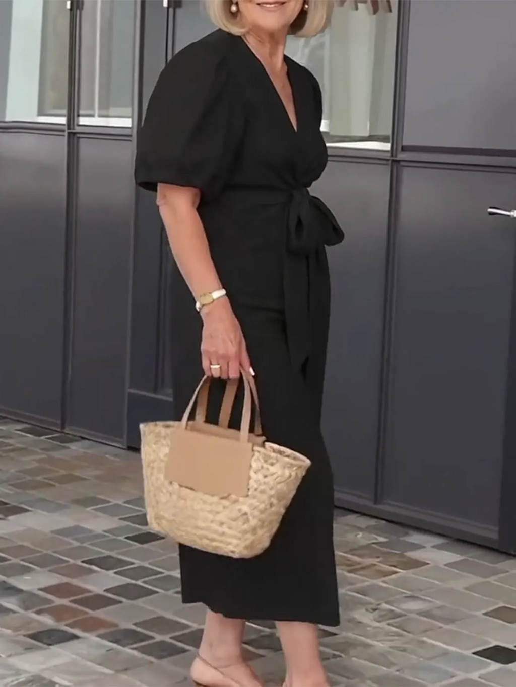 Bow Elegant Tunic Dress