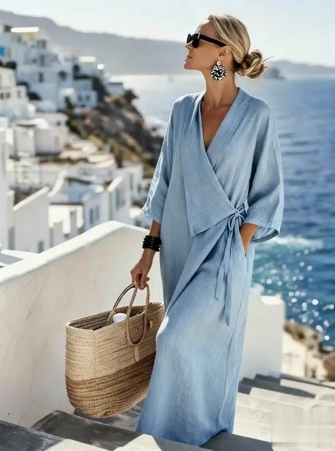 Women'S Casual Solid Color  Dress