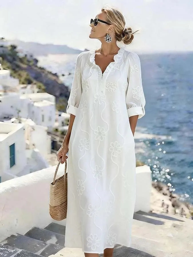 Women'S Casual Lace Embroidered Dress