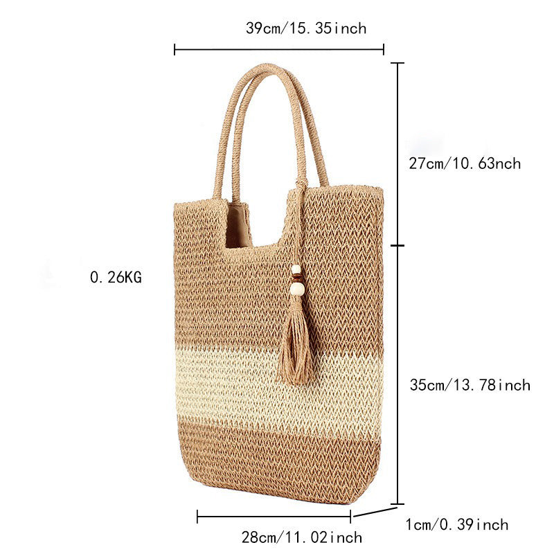 Seaside Travel Tote Bag Versatile Large-capacity Handbag