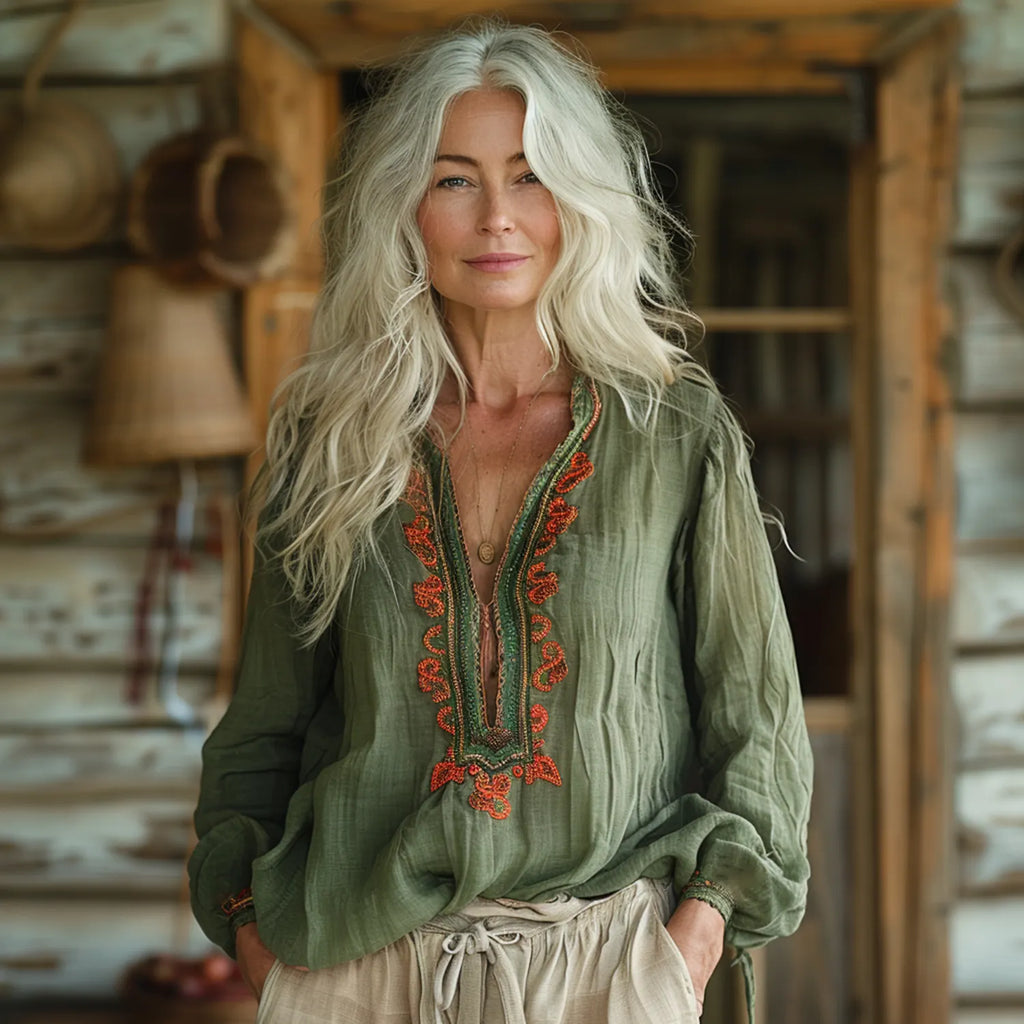 Vacation Vintage Loose Shirt