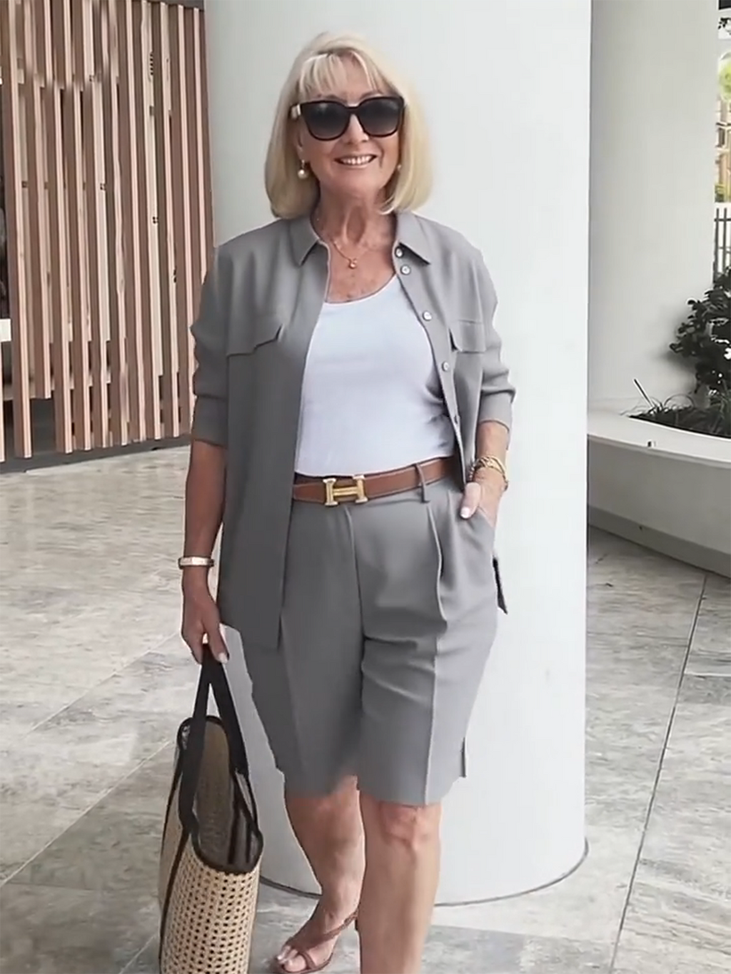 Two-piece Suits Stylish Lapel Collar Suit Shorts  Blazer Coat