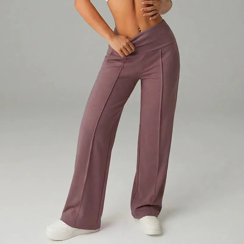 🔥🎁New arrival 50% OFF💕Women's Plain Loose Straight Leg Pants