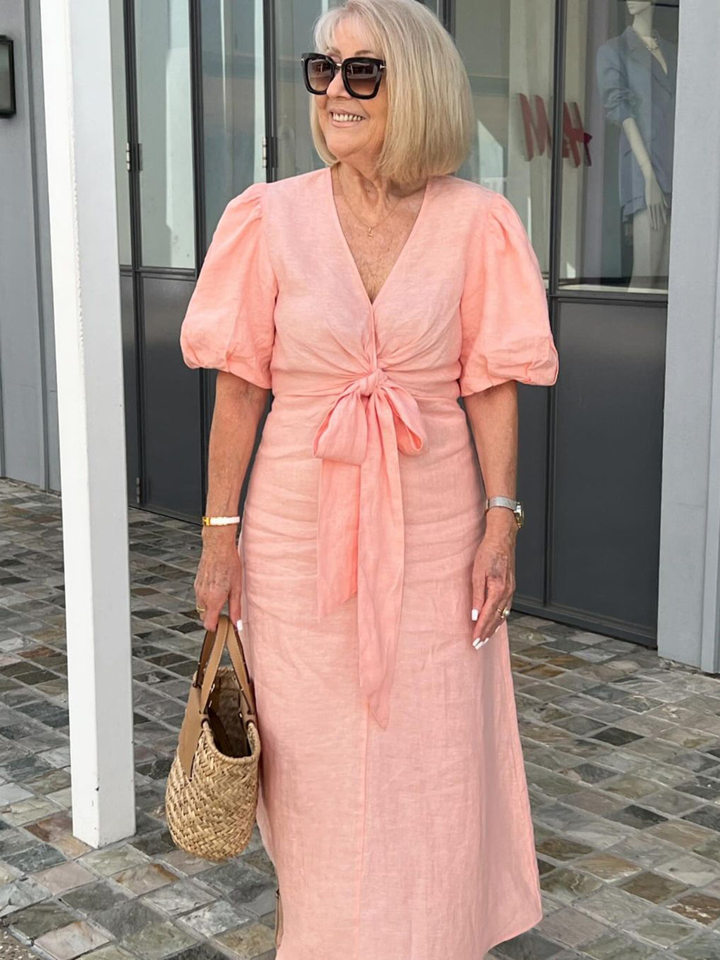 Bow Elegant Tunic Dress