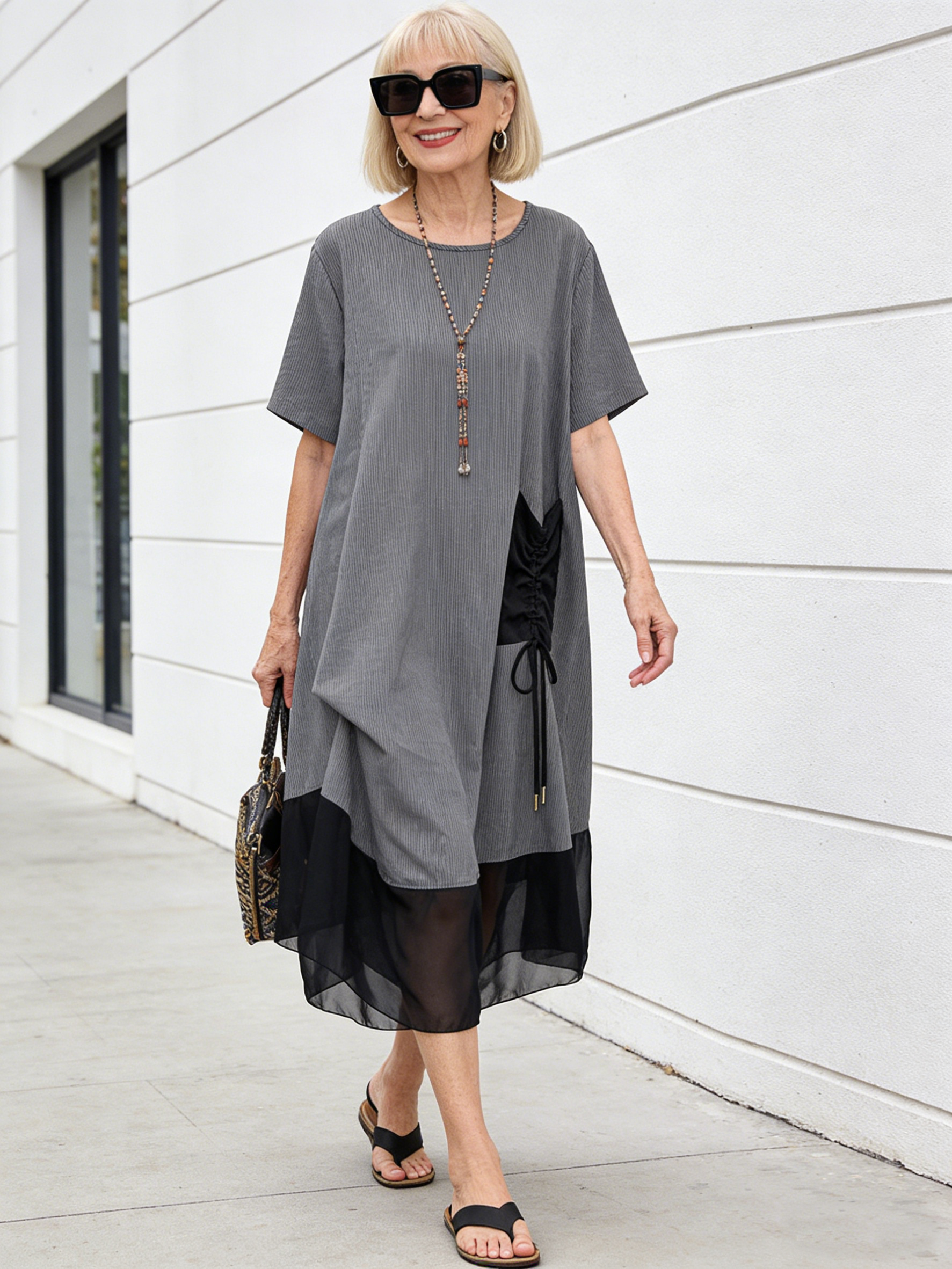 Cotton Dress Women's Medium and Long Skirt