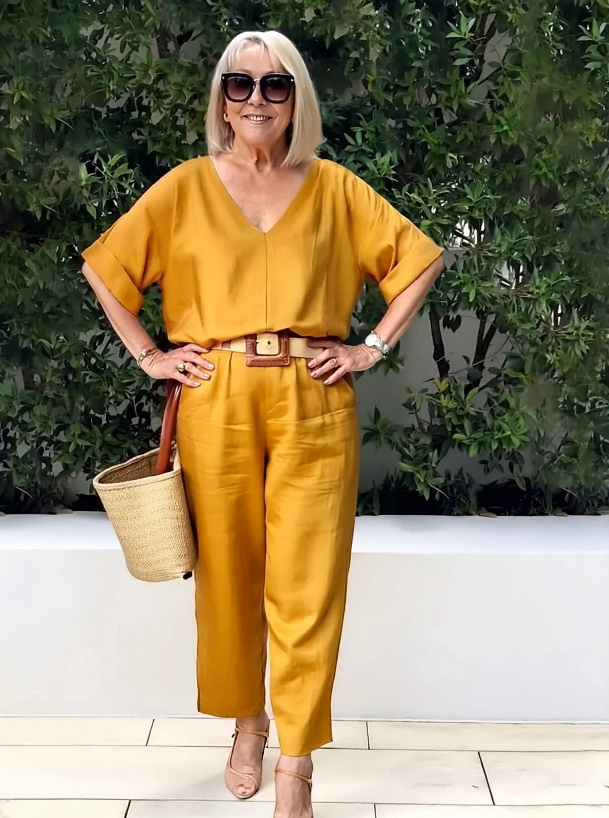 Cotton and Linen Two-piece Button Style Casual and Soft