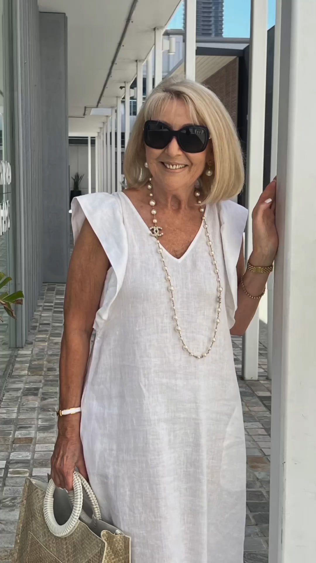 Casual Dress with Ruffle Sleeves,Back Adjustment Rope,Deep Pockets,Pure White Formal Dress, Evening Dress