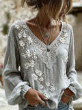 Women's Vintage Japanese Floral Casual T-shirt