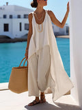 Women'S Solid Color Overalls Pants Suit