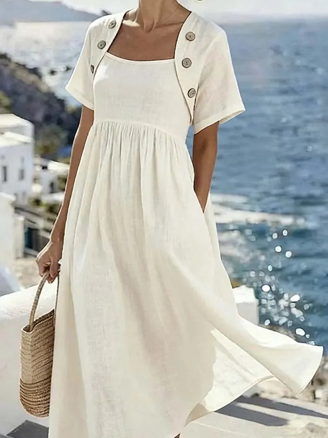 Women'S Casual Unique Two-Piece Look Dress