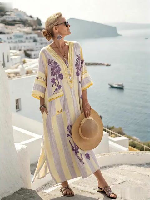 Ladies Loose Printed Dress