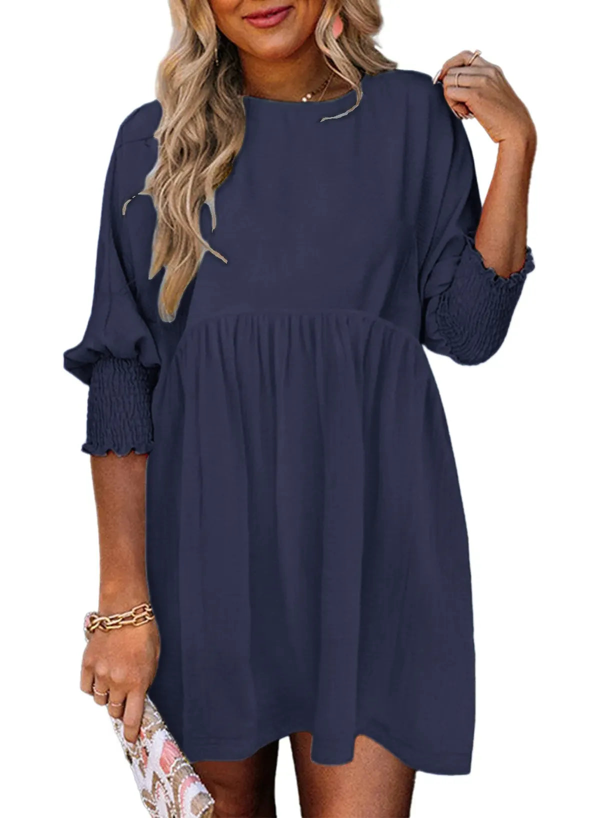 Women's Spring Casual Swing Tunic Dress