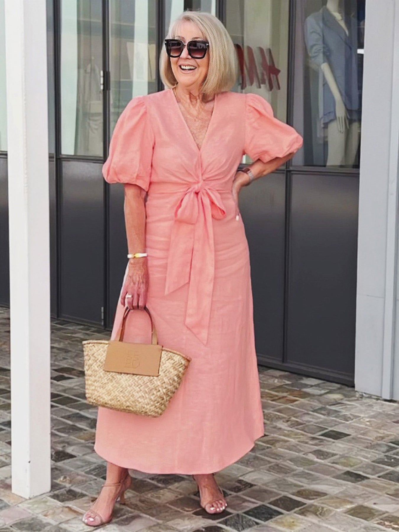 Bow Elegant Tunic Dress