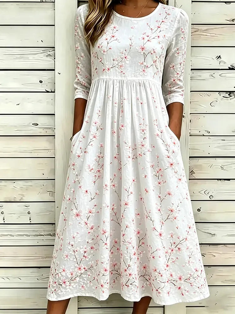 Women's floral printed casual dress