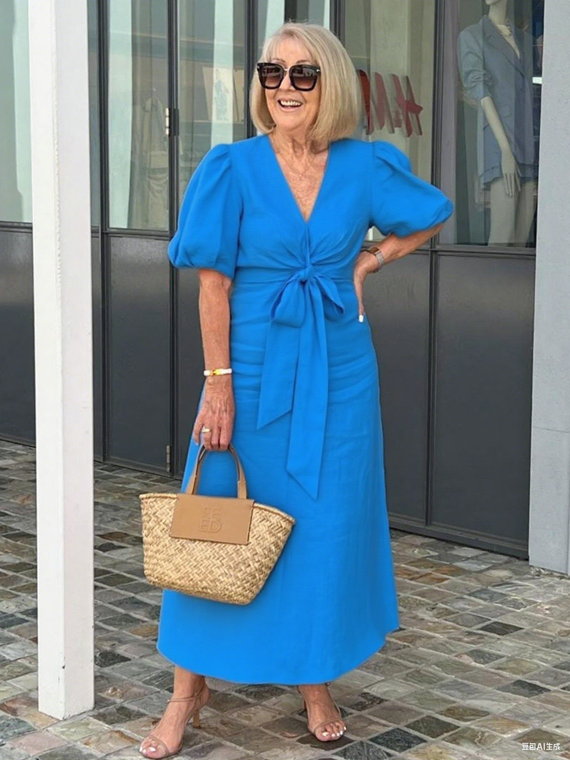 Bow Elegant Tunic Dress