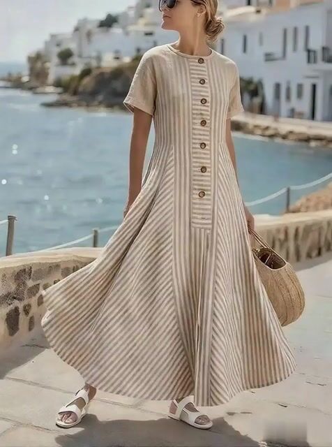 Women'S Casual Solid Color  Dress