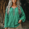 Women's Spring & Summer Casual Loose Linen Shirt