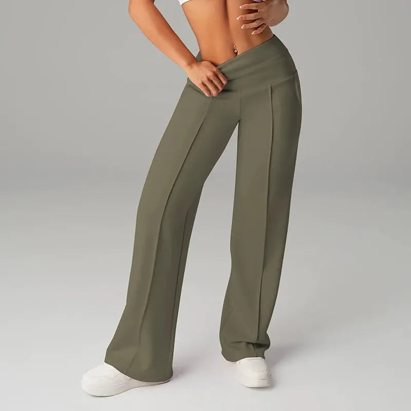 🔥🎁New arrival 50% OFF💕Women's Plain Loose Straight Leg Pants