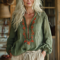 Vacation Vintage Loose Shirt