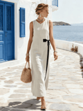 Women's Sleeveless Tie-Up Dress
