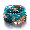 Bracelet Color Bohemian Multi-Layer Stretch Bead Bracelet Ornament