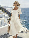 Women'S Casual Unique Two-Piece Look Dress