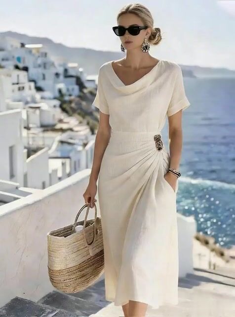 Women'S Casual Solid Color Dress