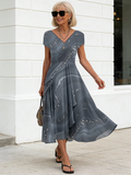 Chiffon Women's Dress Urban Casual Fashion Patchwork Dress