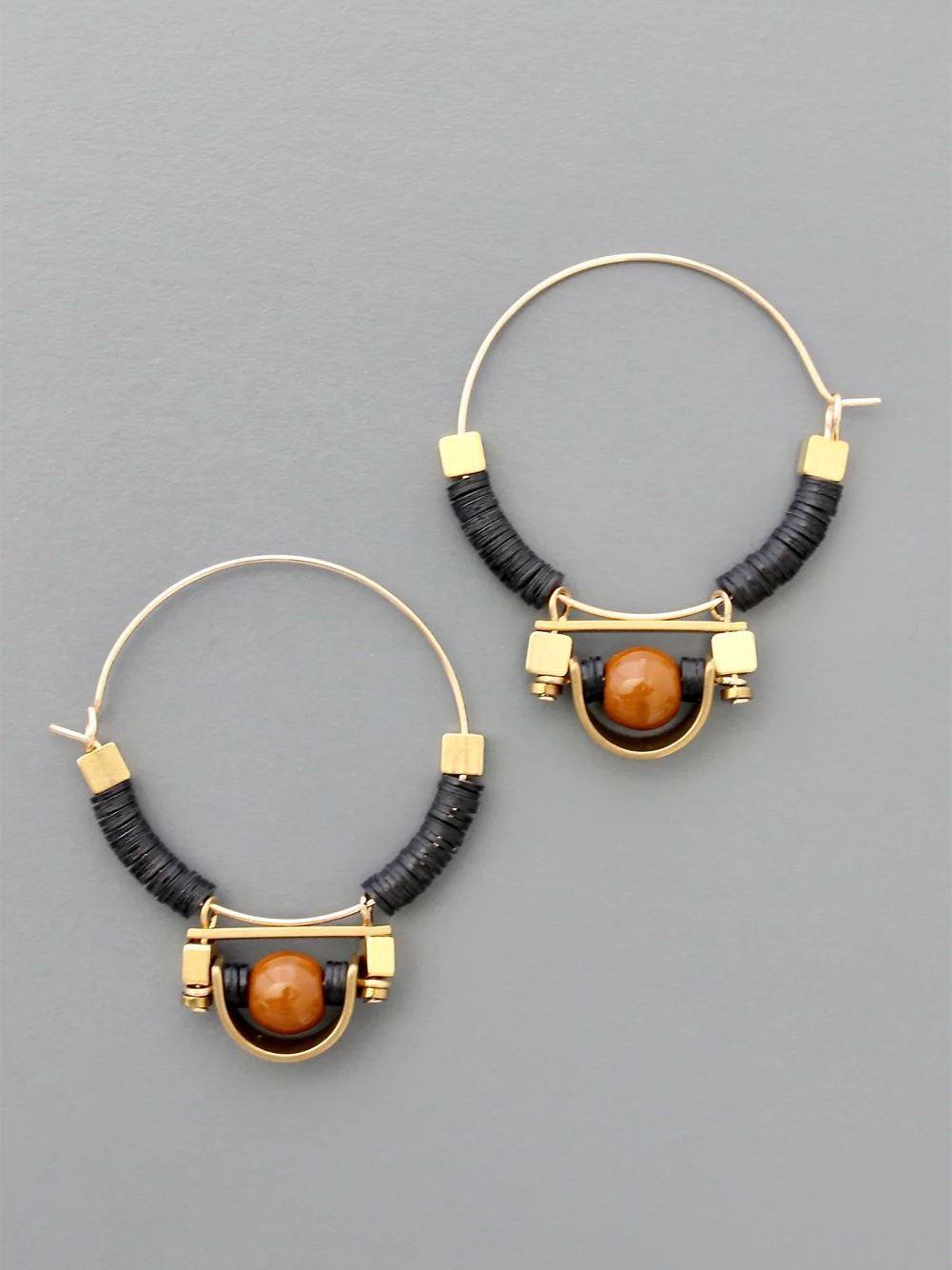 Women's Geometric Rope Beaded Hollow Earrings