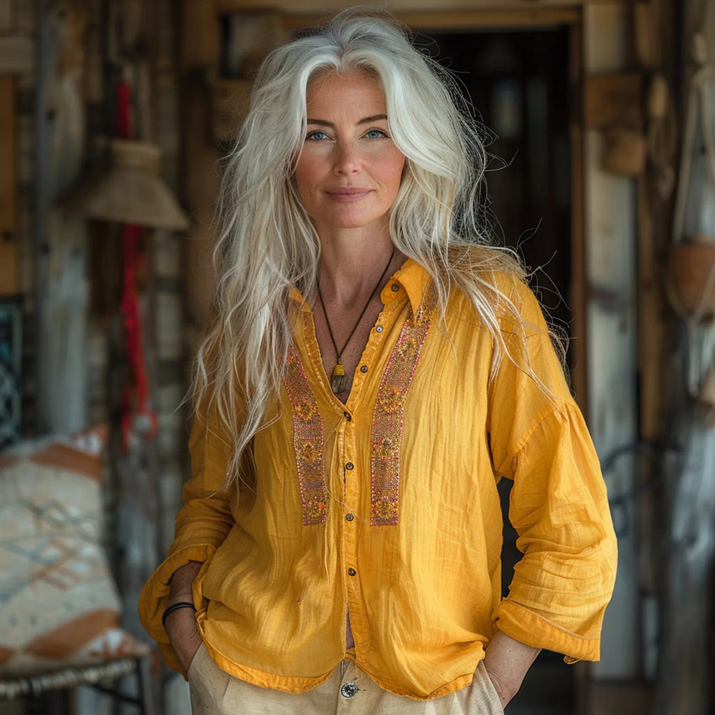 Women's Vacation Vintage Loose Shirt