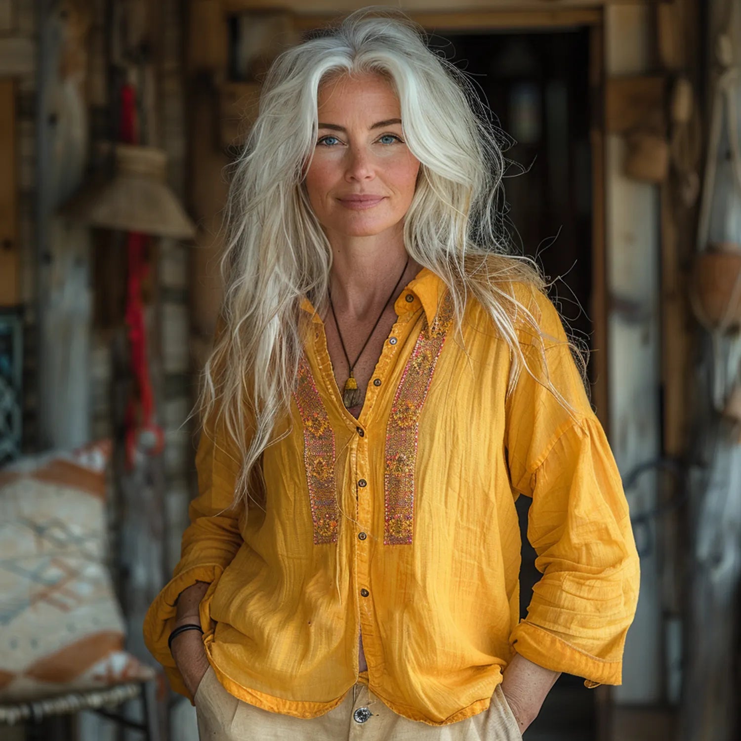 Women's Vacation Vintage Loose Shirt