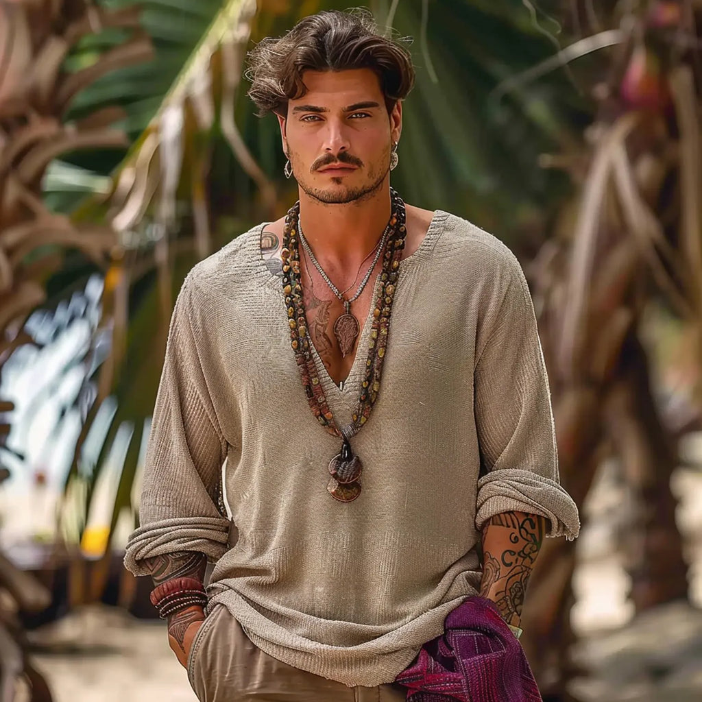 Men's Outdoor Vacation Loose Shirt