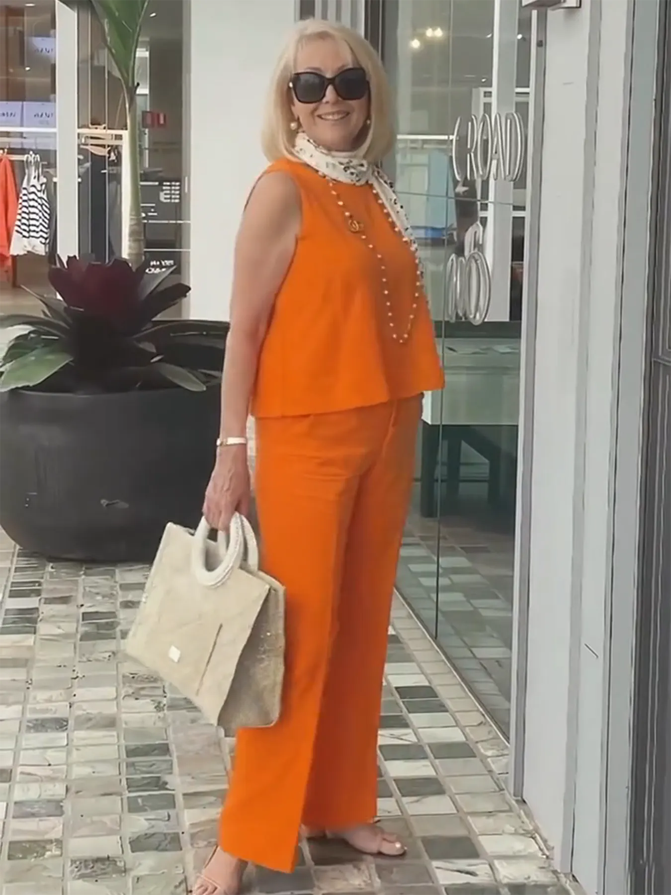 Sleeveless Solid Cotton and Linen Set for Breathable and Comfortable Holiday Two-Piece Set
