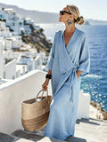 Women'S Casual Solid Color  Dress