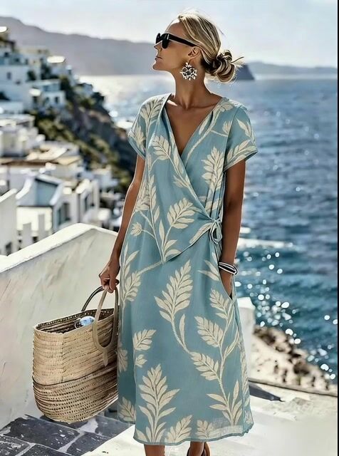 Women'S Vacation Bohemian Print Dress
