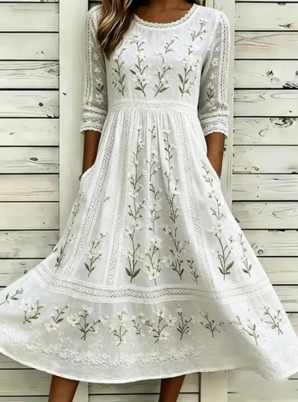 Women's floral printed casual dress