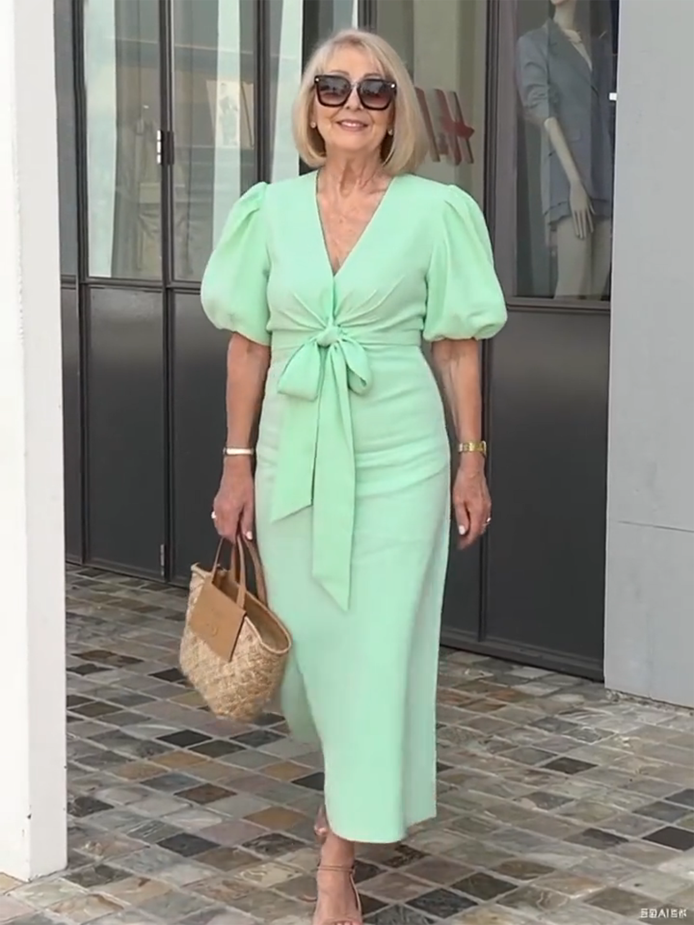 Bow Elegant Tunic Dress