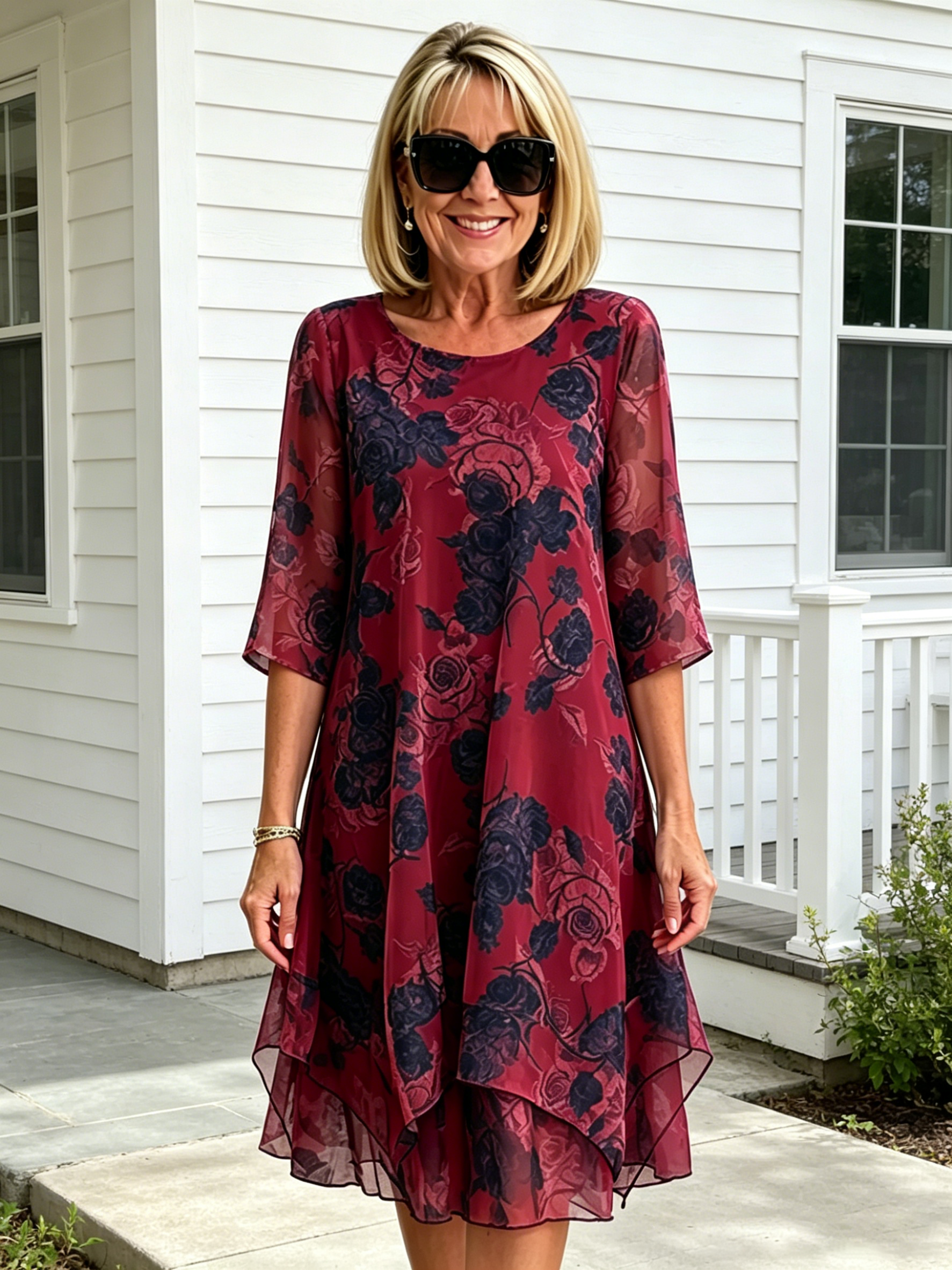 Double-layer Party Dress Cocktail Dress Wedding Guest Dress Dress