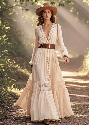 Bohemian Lace Maxi Dress